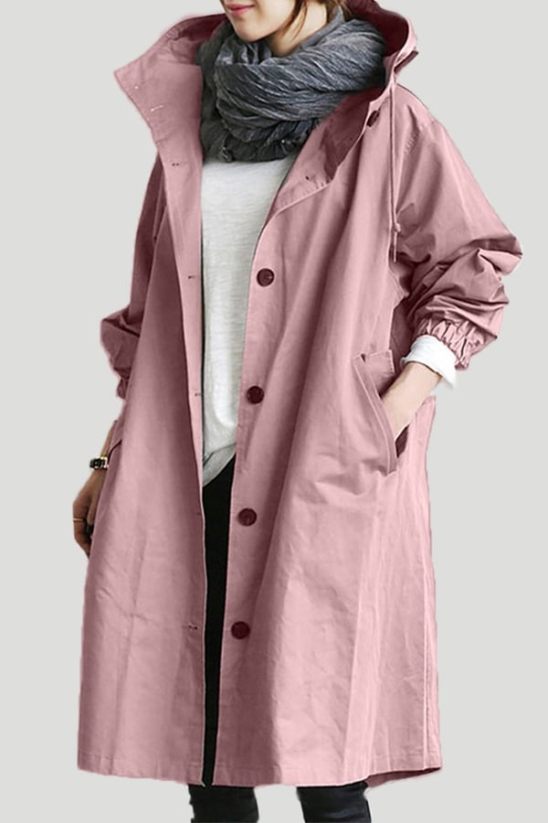 Damen Windbreaker Oversize mit Kapuze, Perfetto per la Pioggia