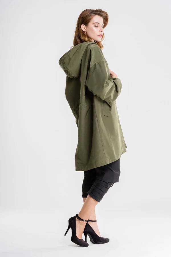 Damen Windbreaker Oversize mit Kapuze, Perfetto per la Pioggia