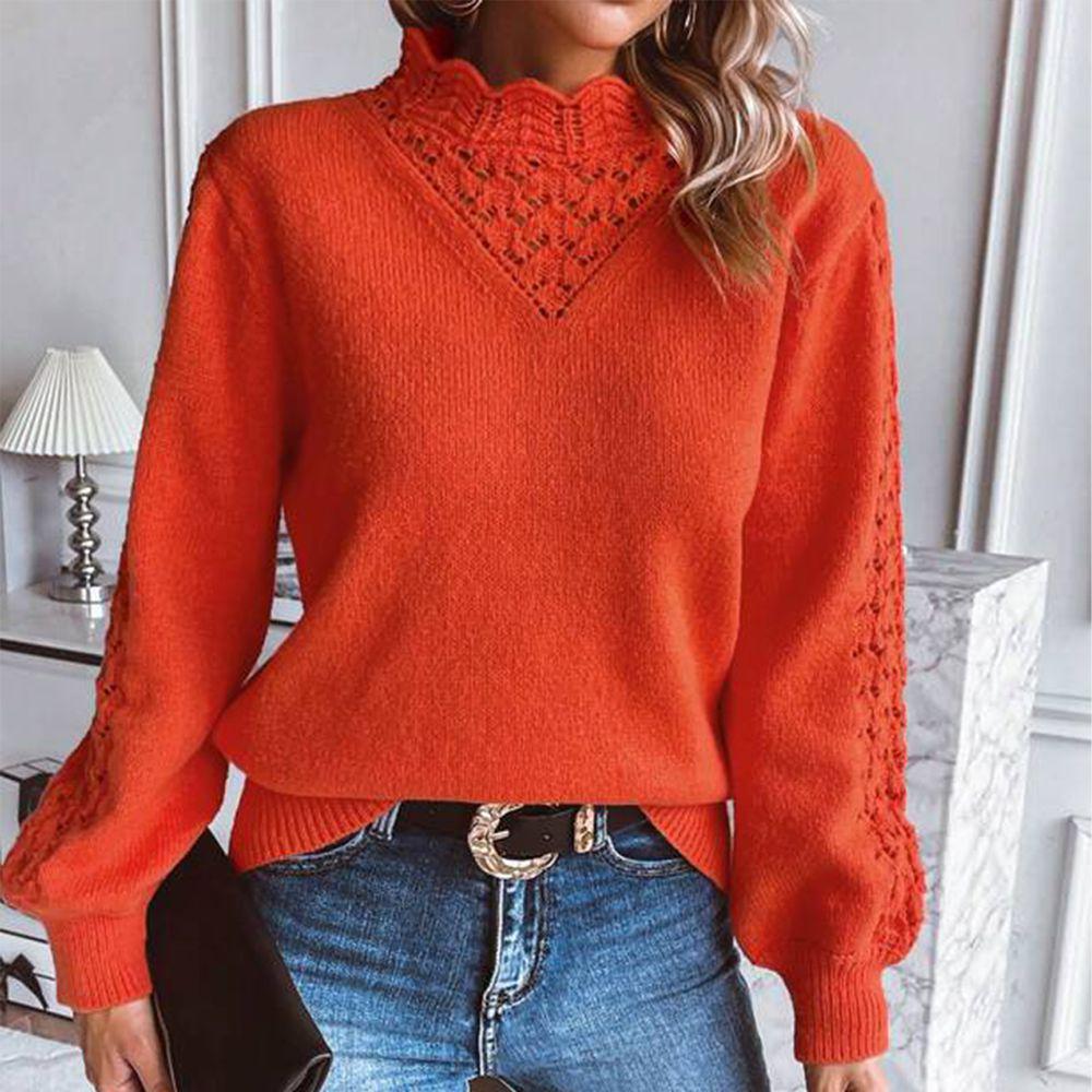 Heller Pullover mit Rundhalsausschnitt für einen stilvollen Look