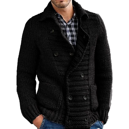 Herbstlicher Herren-Cardigan mit Knöpfen – Modern und Vielseitig