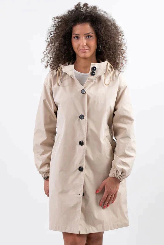 Damen Windbreaker Oversize mit Kapuze, Perfetto per la Pioggia