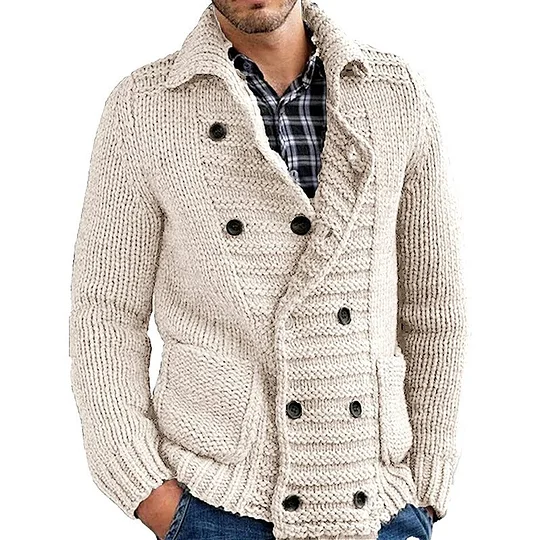 Herbstlicher Herren-Cardigan mit Knöpfen – Modern und Vielseitig