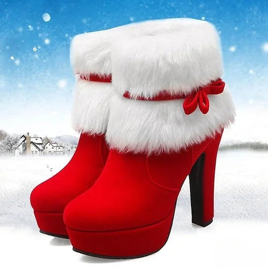 Hochhackige Damenstiefeletten für den Winter – Ideal für Party, Alltag und Weihnachten