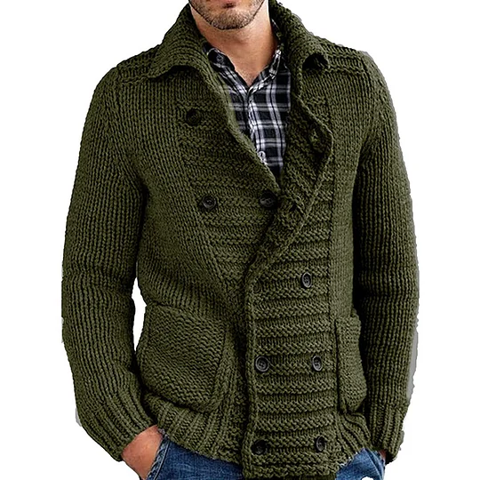 Herbstlicher Herren-Cardigan mit Knöpfen – Modern und Vielseitig