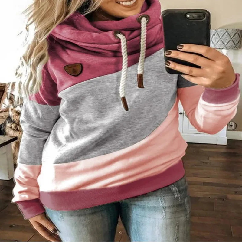 Lässiger Hoodie mit Kapuze und langen Ärmeln