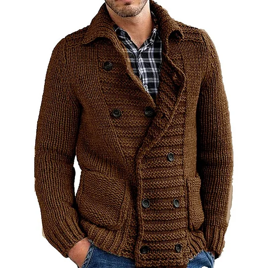 Herbstlicher Herren-Cardigan mit Knöpfen – Modern und Vielseitig