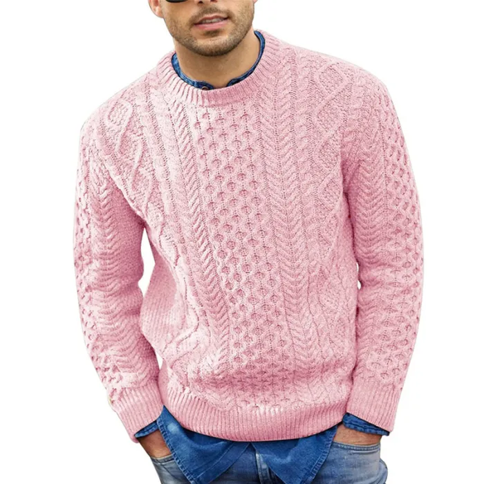 Lässiger Herren Pullover mit Rundhalsausschnitt – Zeitloser Vintage-Look