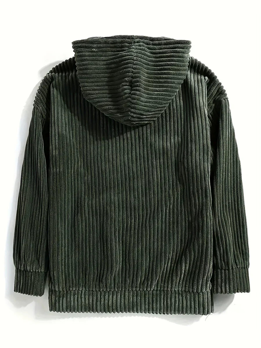 Bequemer Herrenpullover mit Kapuze