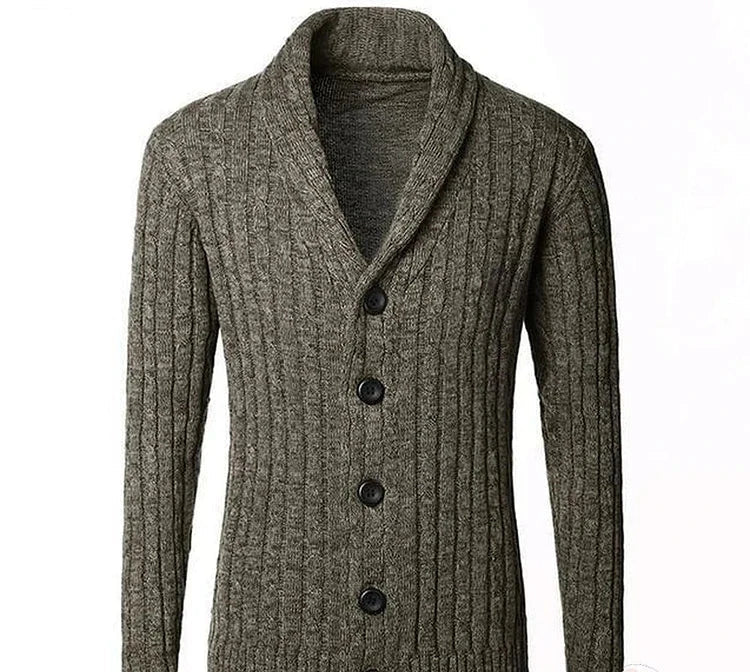 Modischer Herren Cardigan mit Reißverschluss – Perfekt für den Winter