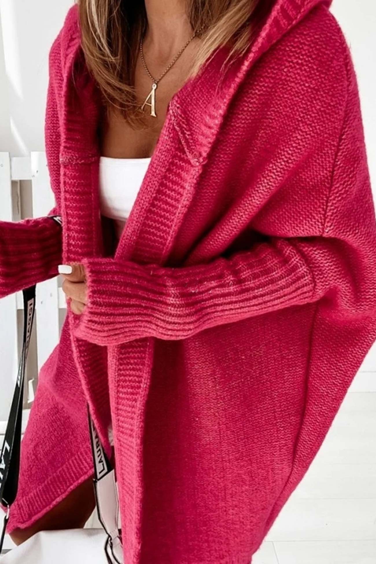 Modischer Cardigan mit offener Kapuze für Damen – Komfort und Stil vereint