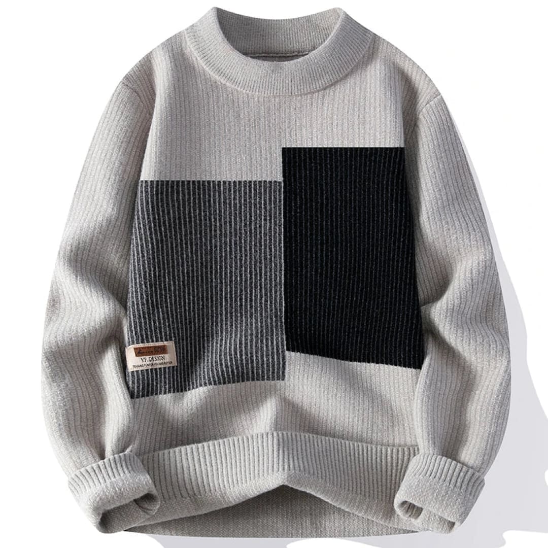 Modischer Herrenpullover mit zeitlosem geometrischem Muster