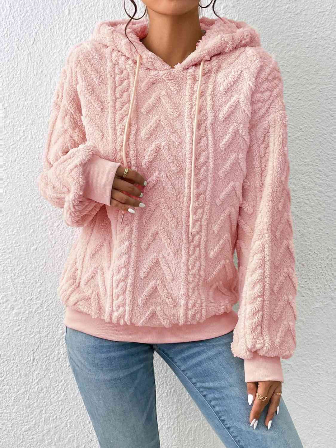 Modischer Damen Hoodie mit Kordelzug und Langarm – Für Jeden Tag